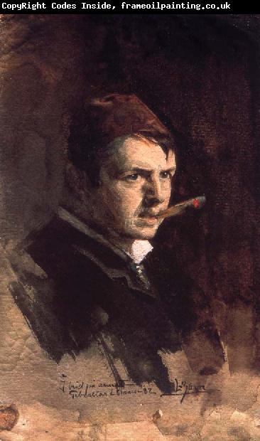 Anders Zorn Self-portrait with fez